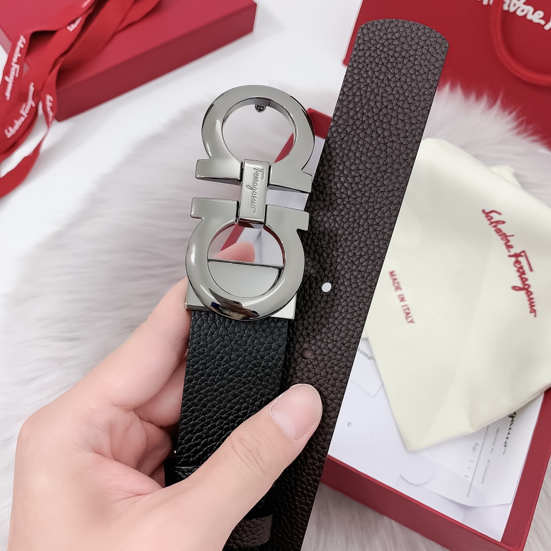 Ferragamoプレミアム トゴレザーベルト / ハイエンドウエストベルト40m
