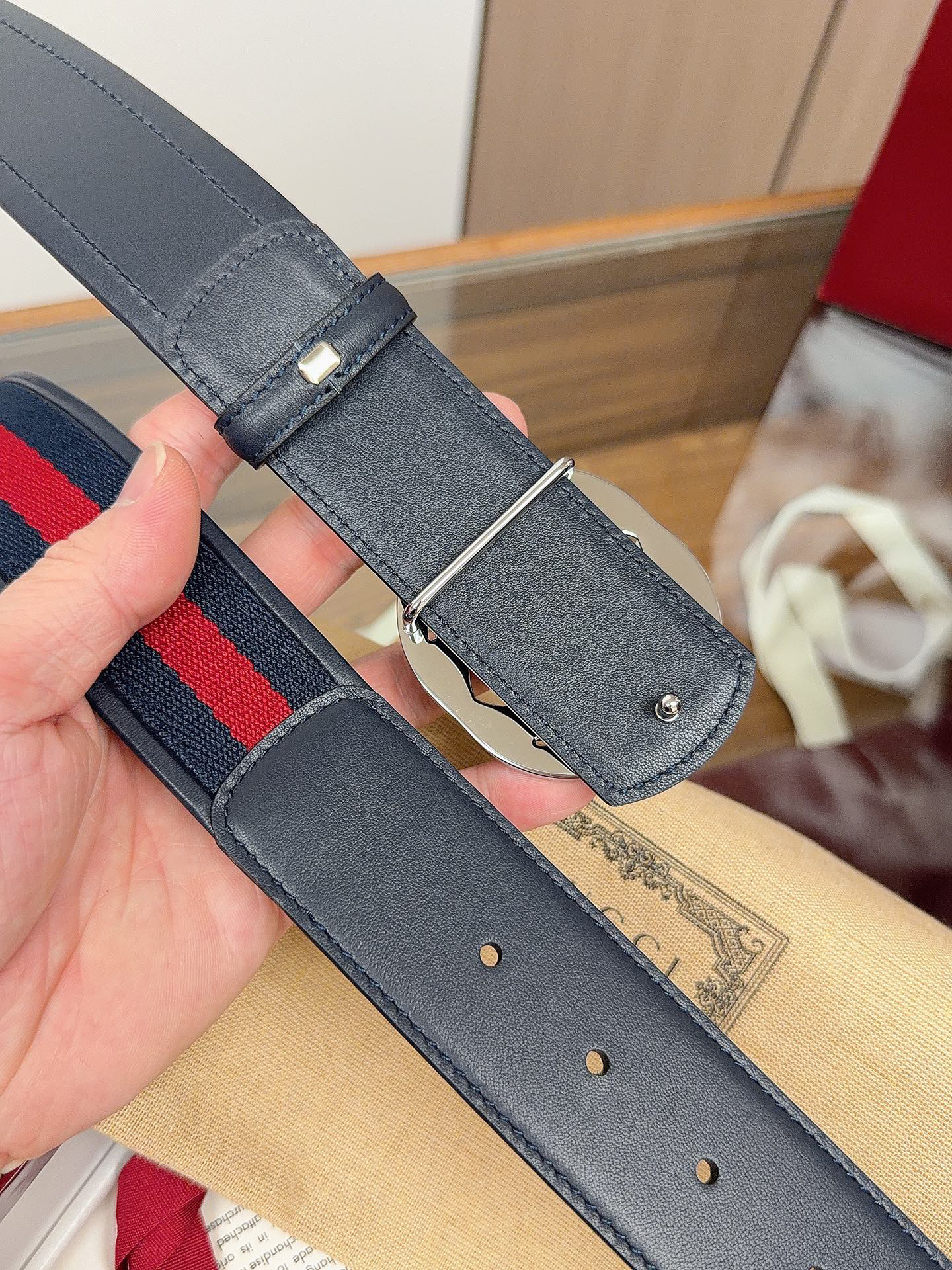 グッチ「Gucci」プレミアム トゴレザーベルト / ハイエンドウエストベルト40m