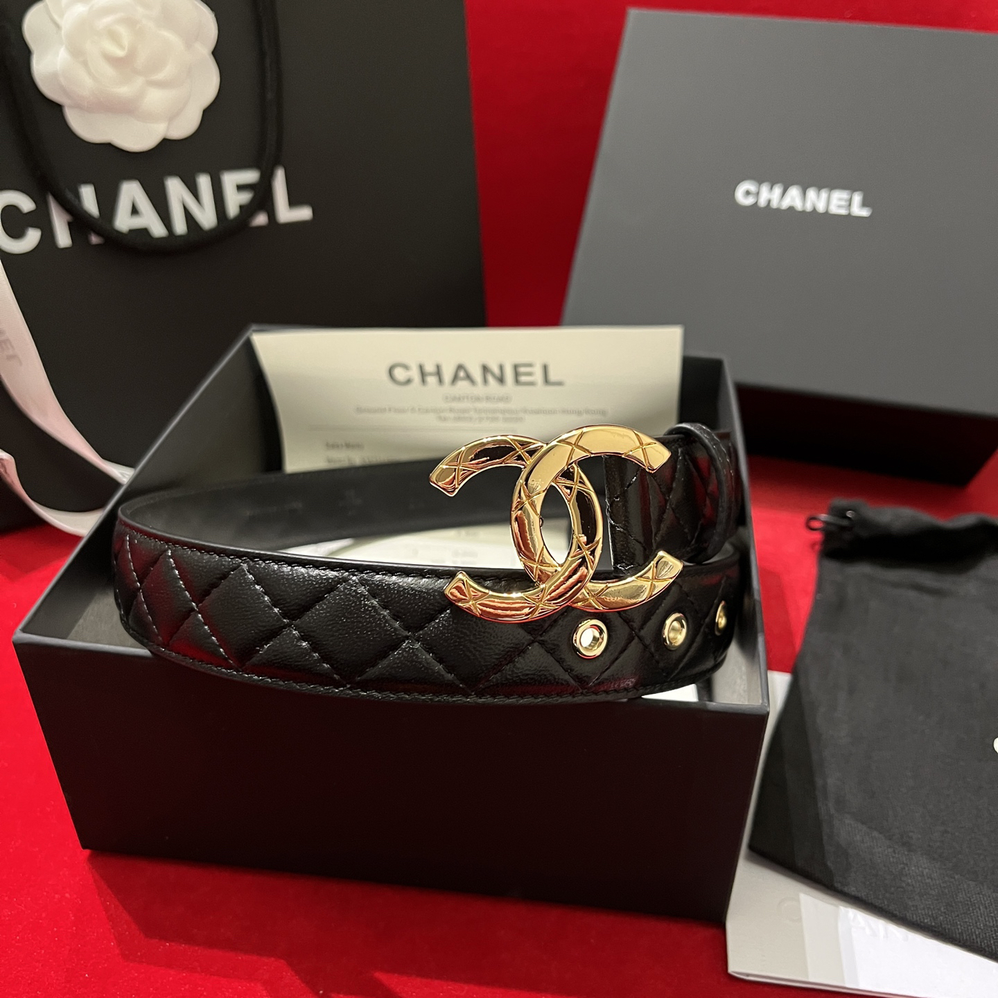 シャネル「Chanel」プレミアム トゴレザーベルト / ハイエンドウエストベルト