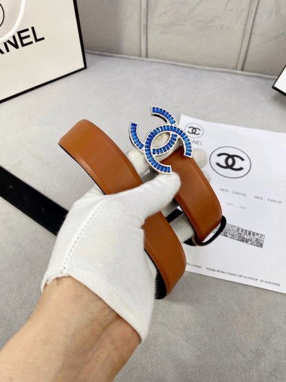 シャネル「Chanel」プレミアム トゴレザーベルト / ハイエンドウエストベルト