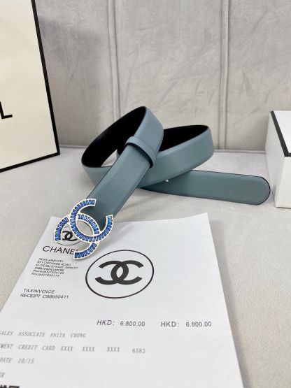 シャネル「Chanel」プレミアム トゴレザーベルト / ハイエンドウエストベルト