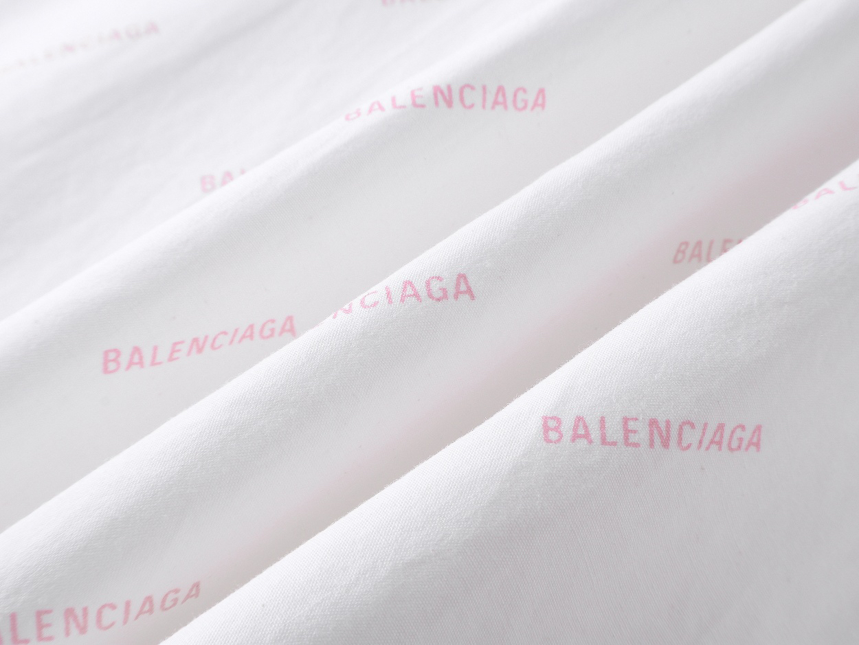 Balenciagaバレンシアガ オールオーバーロゴシャツ / ロングスリーブシャツ