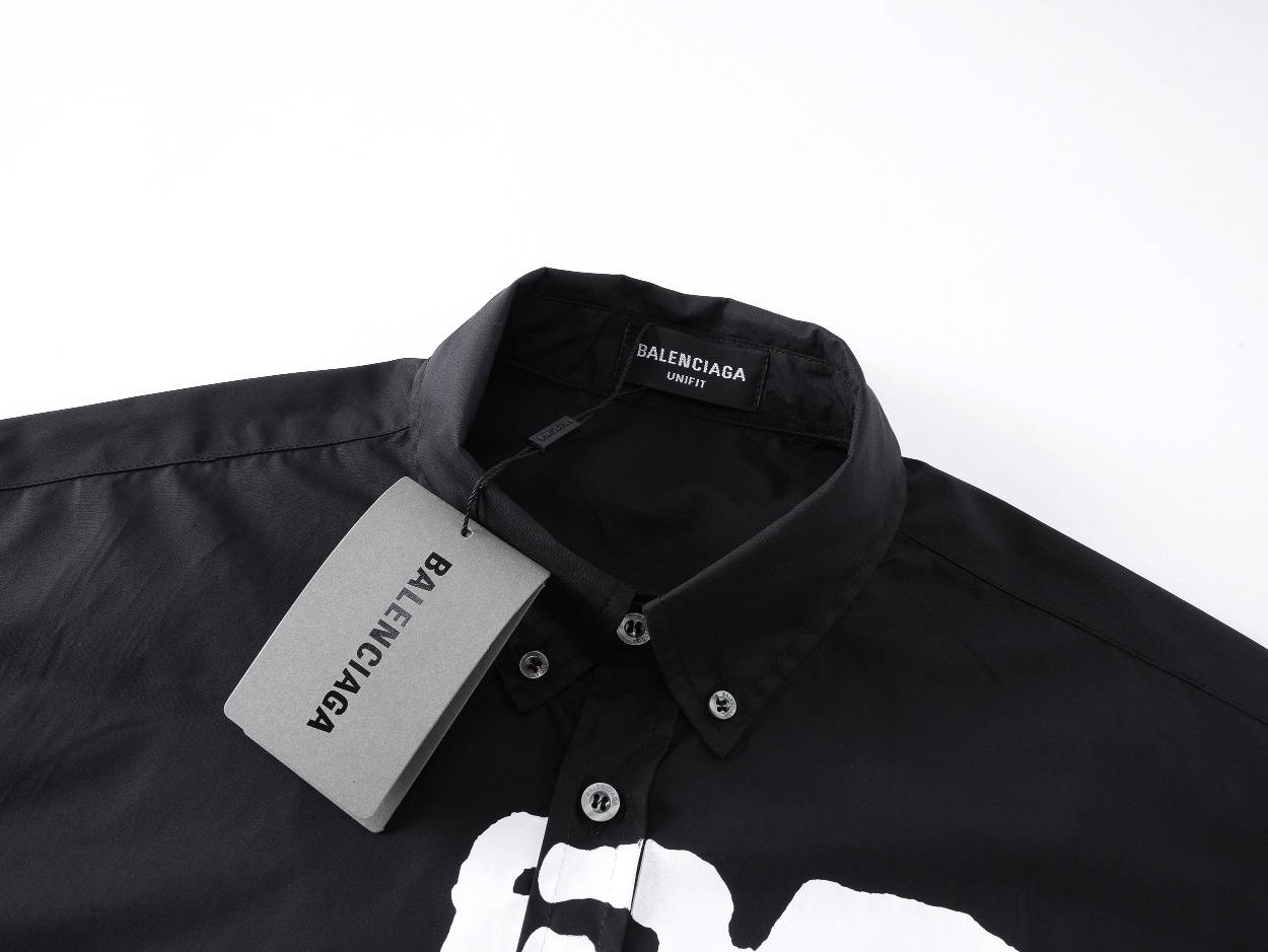 Balenciagaバレンシアガ オールオーバーロゴシャツ / ロングスリーブシャツ