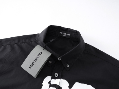 Balenciagaバレンシアガ オールオーバーロゴシャツ / ロングスリーブシャツ