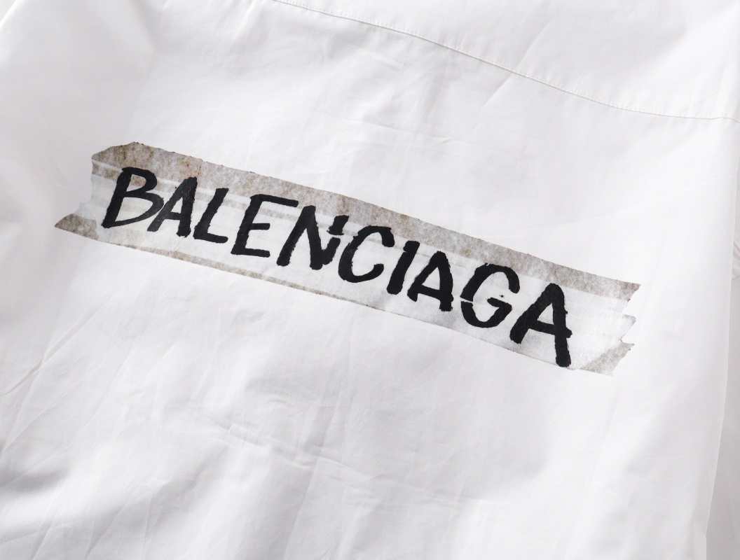 Balenciagaバレンシアガ オールオーバーロゴシャツ / ロングスリーブシャツ