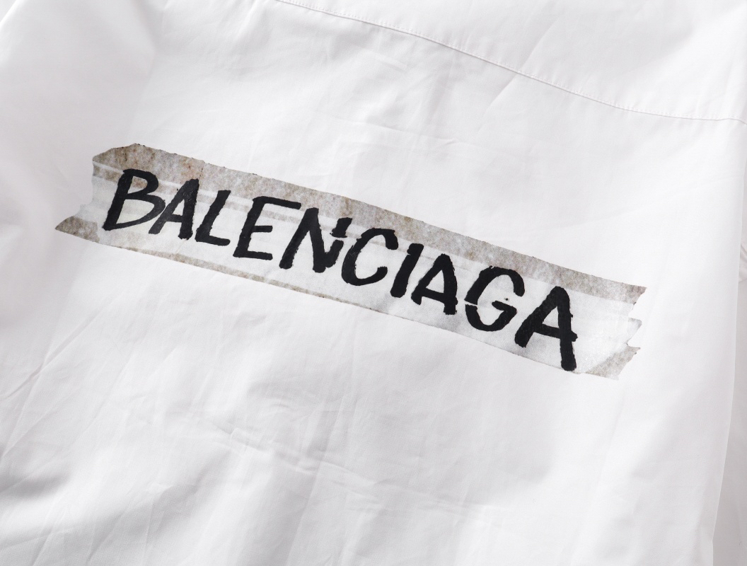 Balenciagaバレンシアガ オールオーバーロゴシャツ / ロングスリーブシャツ