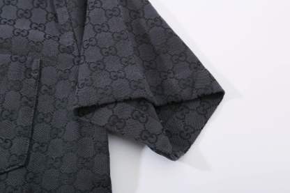 グッチ「Gucci」グッチ オールオーバーロゴ ショートスリーブシャツ / デニムシャツ