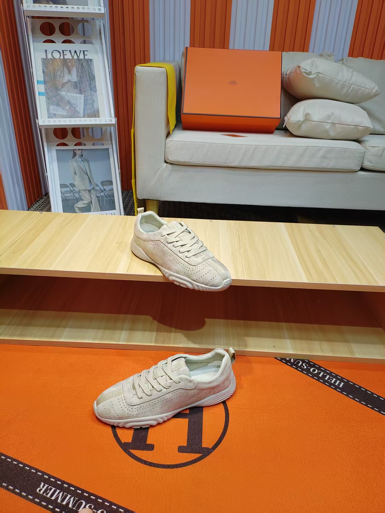 エルメス「Hermès」マスター レザースニーカー / カジュアルスニーカー