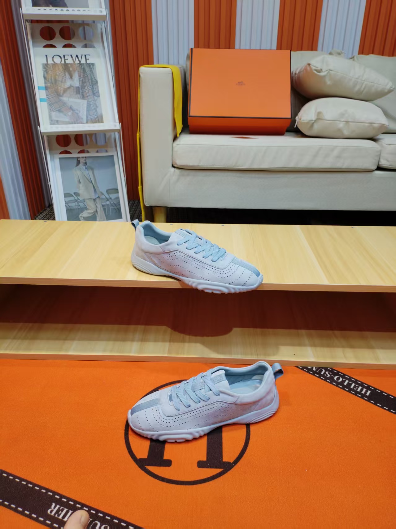 エルメス「Hermès」マスター レザースニーカー / カジュアルスニーカー