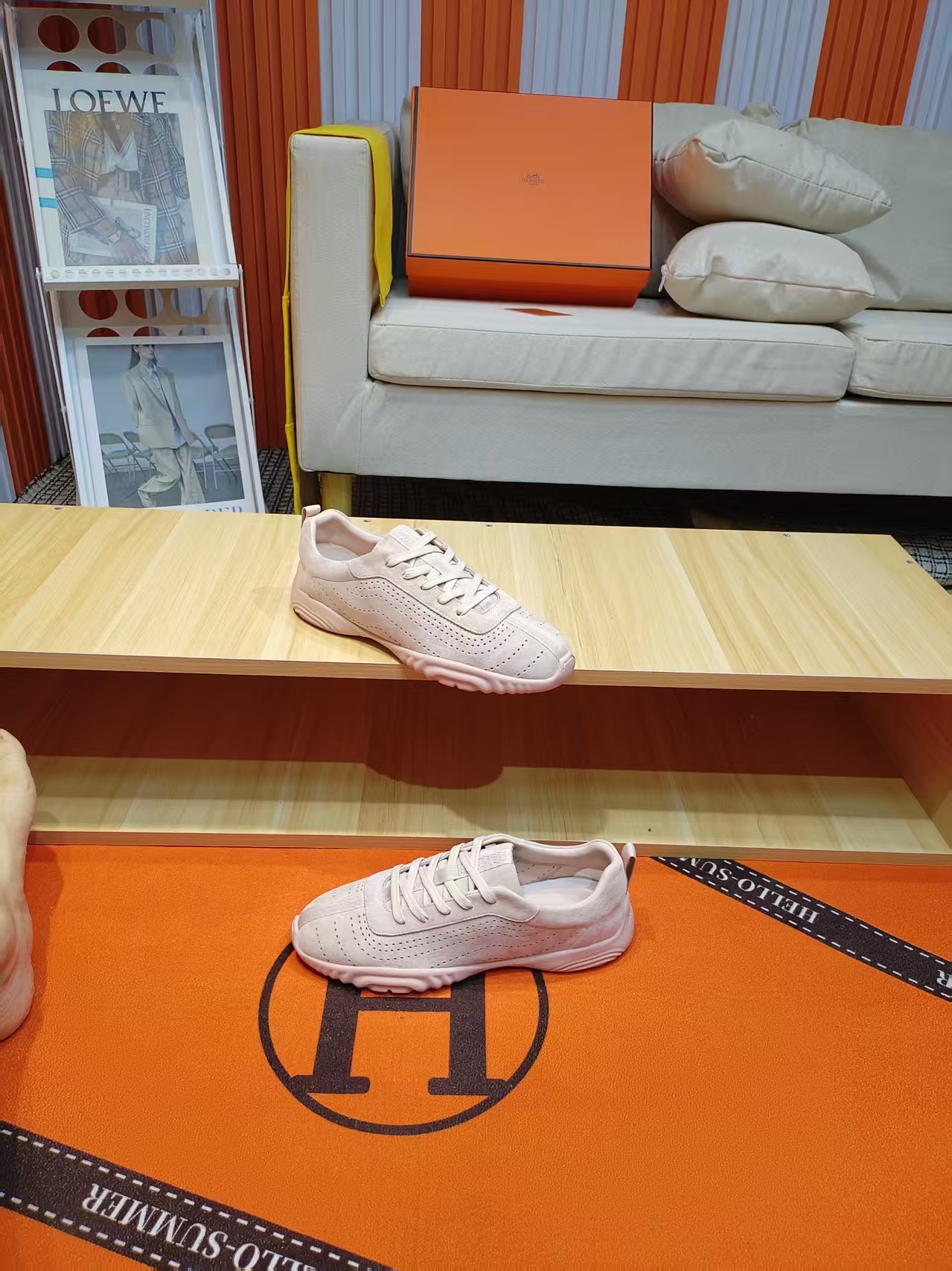 エルメス「Hermès」マスター レザースニーカー / カジュアルスニーカー