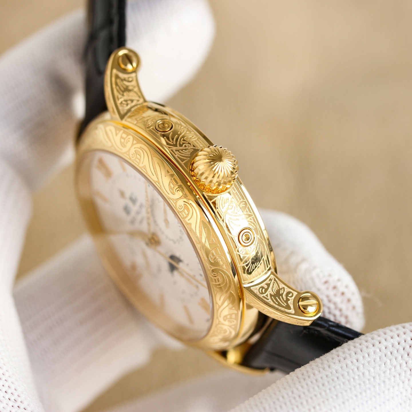 Patek Philippe パテック・フィリップ スタイル 満鑽 鍋蓋ガラス オートマティック / カスタムウォッチ