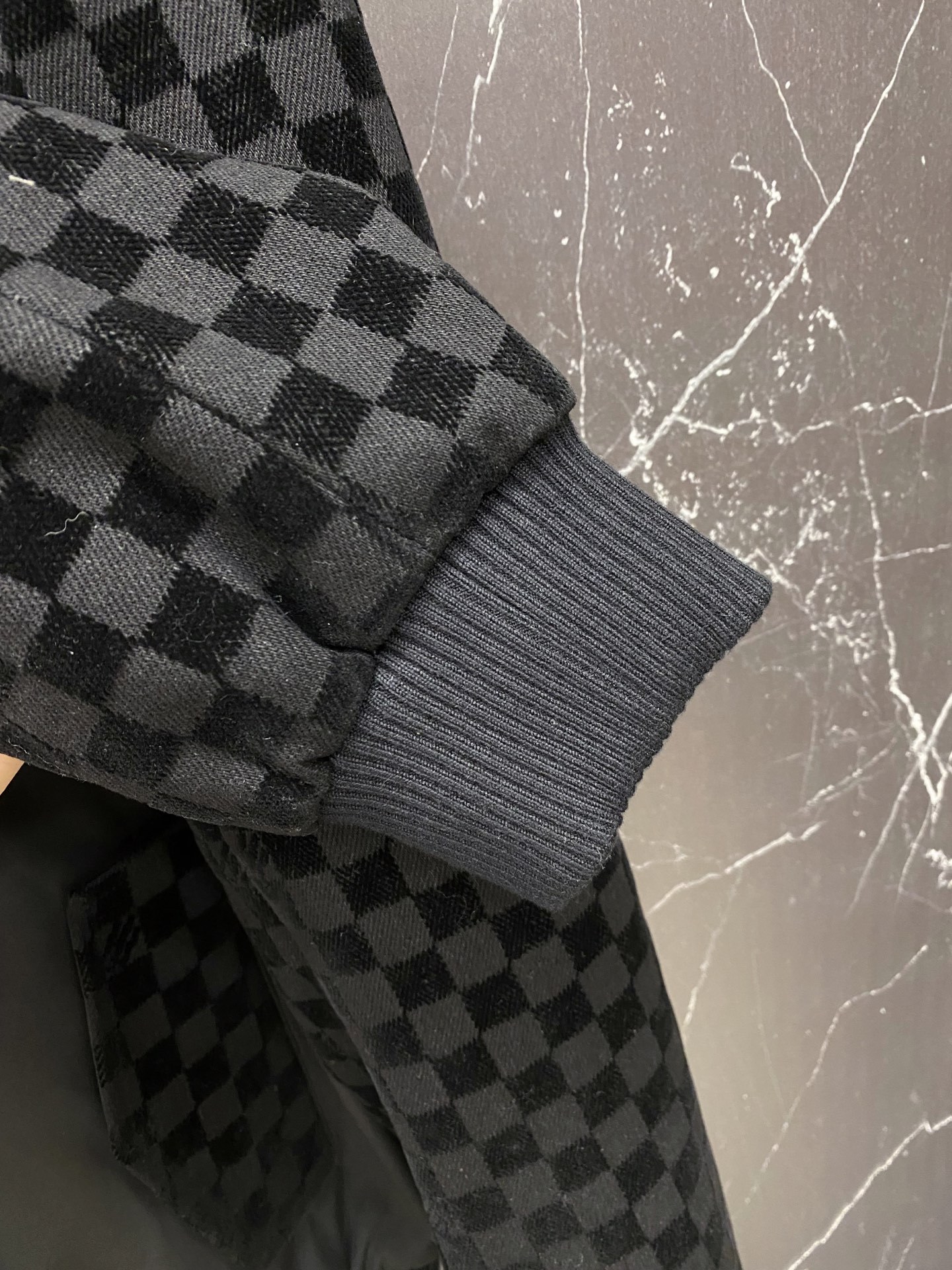 ルイ・ヴィトン「Louis Vuitton」ルイ・ヴィトン ダミエ ベルベット スタンドカラー ジャケット / アウター