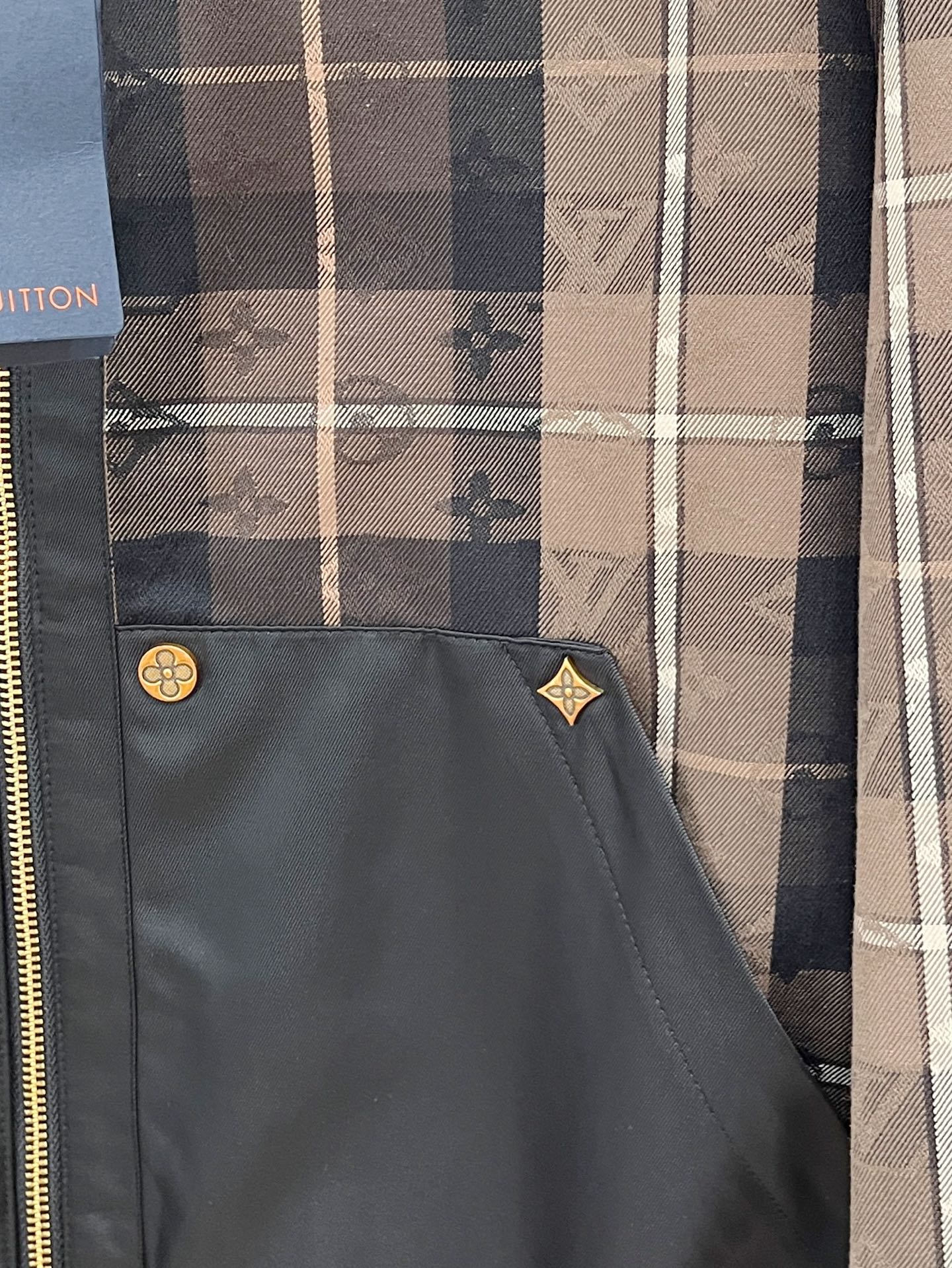 ルイ・ヴィトン「Louis Vuitton」ルイ・ヴィトン モノグラム チェック フーデッドジャケット / メンズ アウター