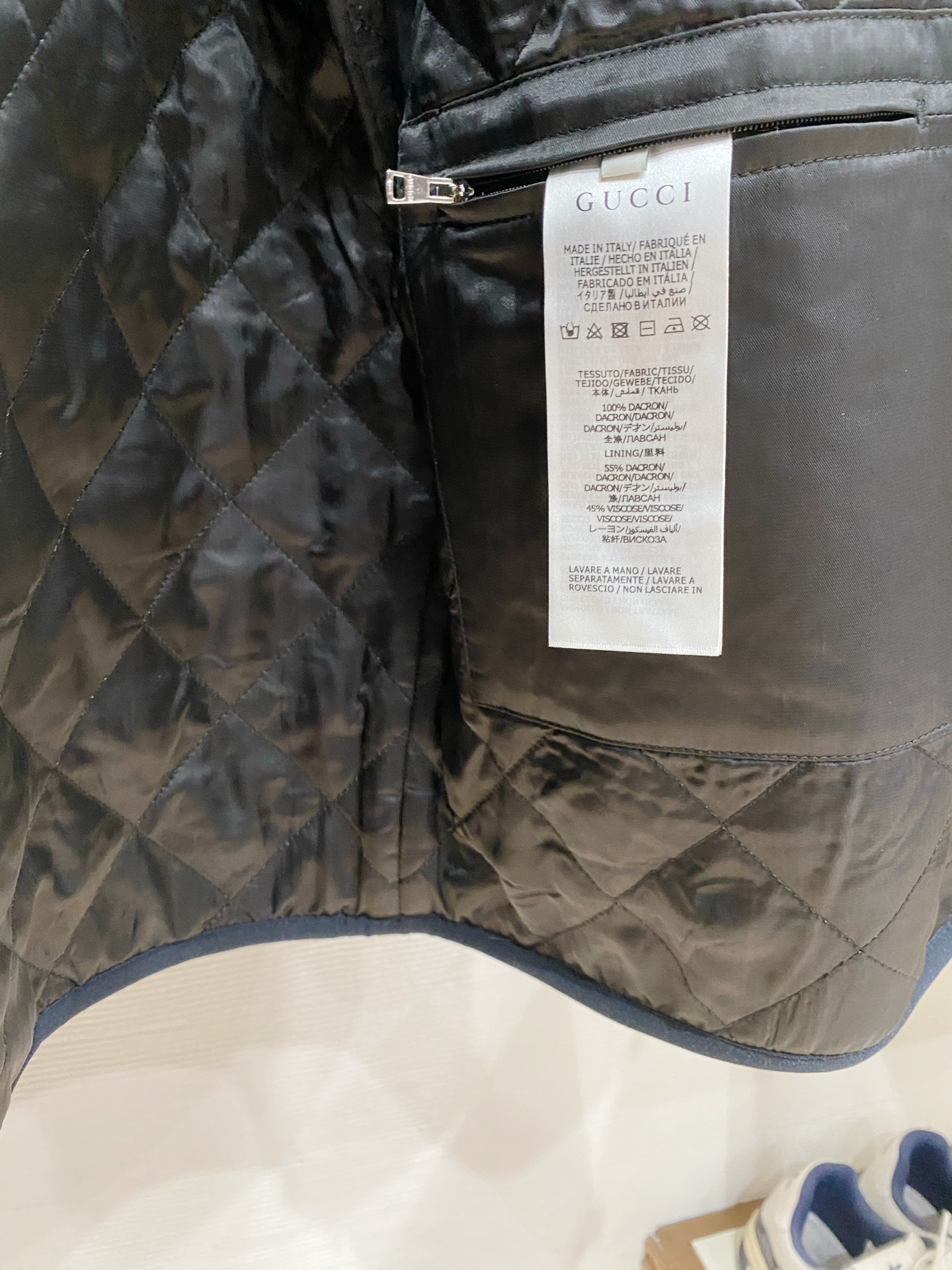 グッチ「Gucci」グッチ GGインターシャ ウールフリース ジップジャケット / スタンドカラー ボアアウター
