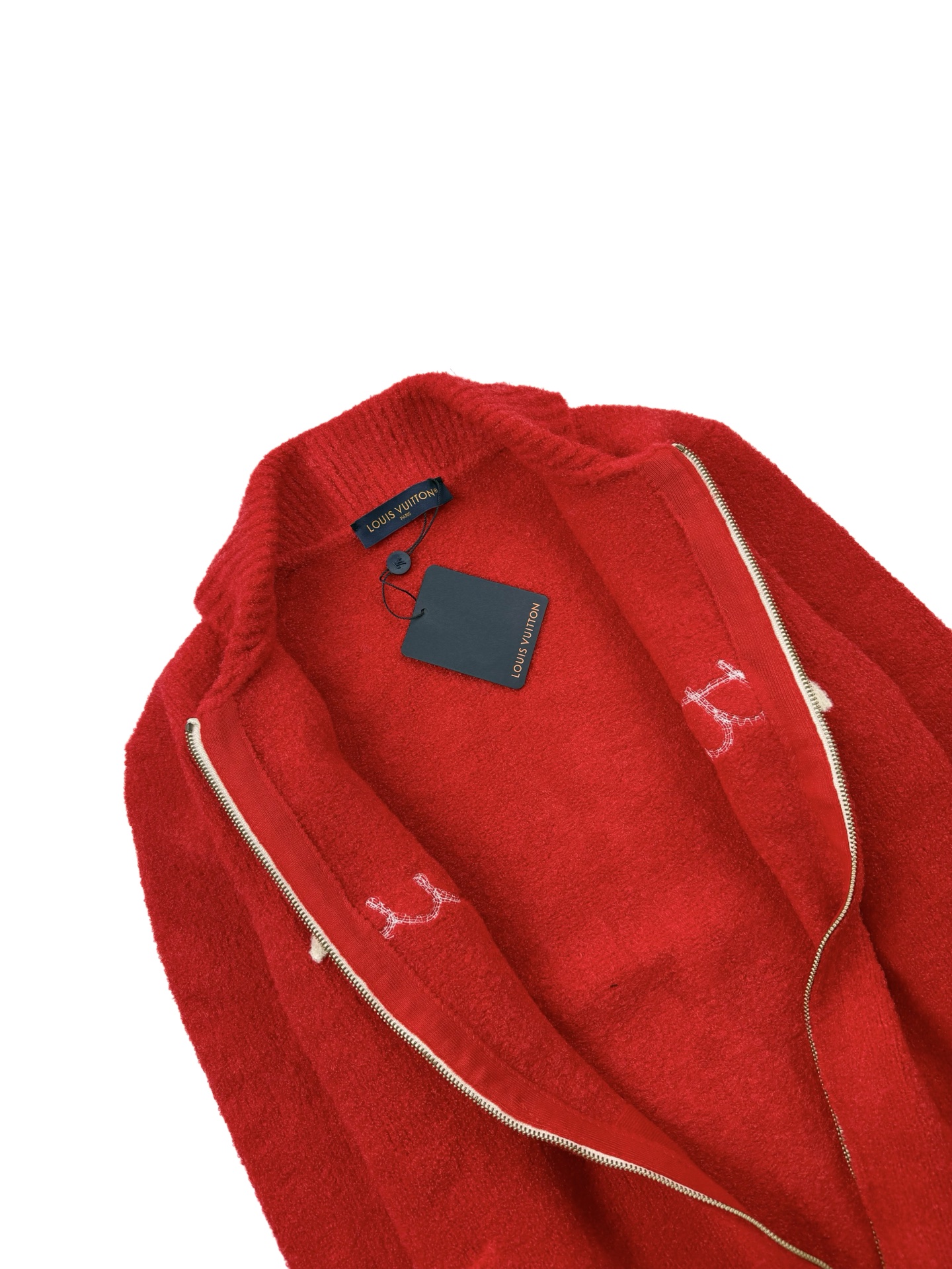 ルイ・ヴィトン「Louis Vuitton」ルイ・ヴィトン エンブロイダリー シグネチャー ジップブルゾン / メンズ ニットアウター