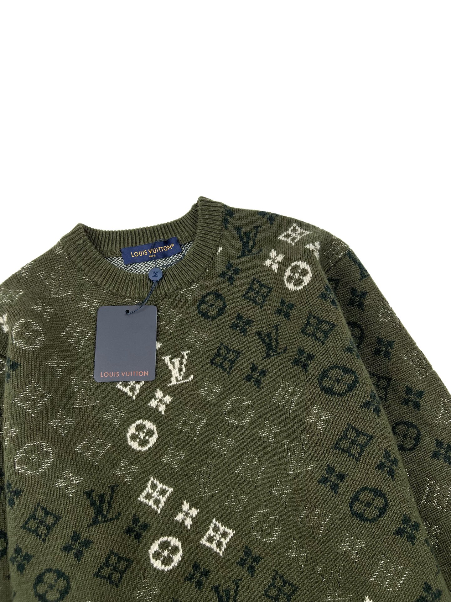 ルイ・ヴィトン「Louis Vuitton」ルイ・ヴィトン モノグラム サープラス ジャカード プルオーバー / メンズ ニットセーター