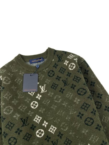 ルイ・ヴィトン「Louis Vuitton」ルイ・ヴィトン モノグラム サープラス ジャカード プルオーバー / メンズ ニットセーター