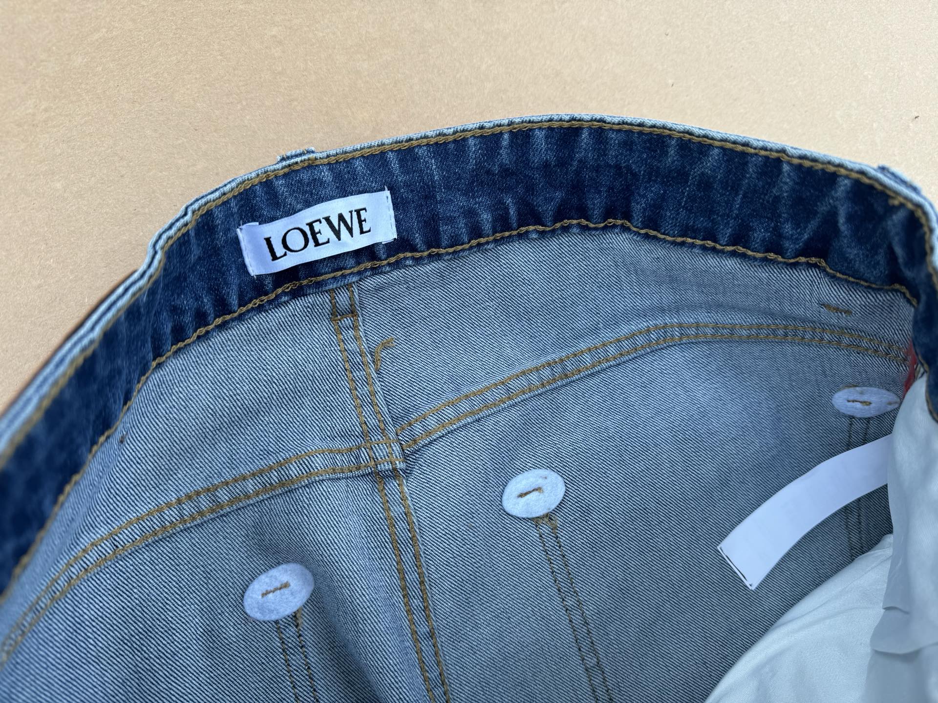 LOEWE &-ロエベ プリントロゴ ハイウエスト ストレートパンツ / ロングパンツ