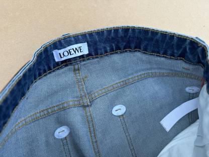 LOEWE &-ロエベ プリントロゴ ハイウエスト ストレートパンツ / ロングパンツ
