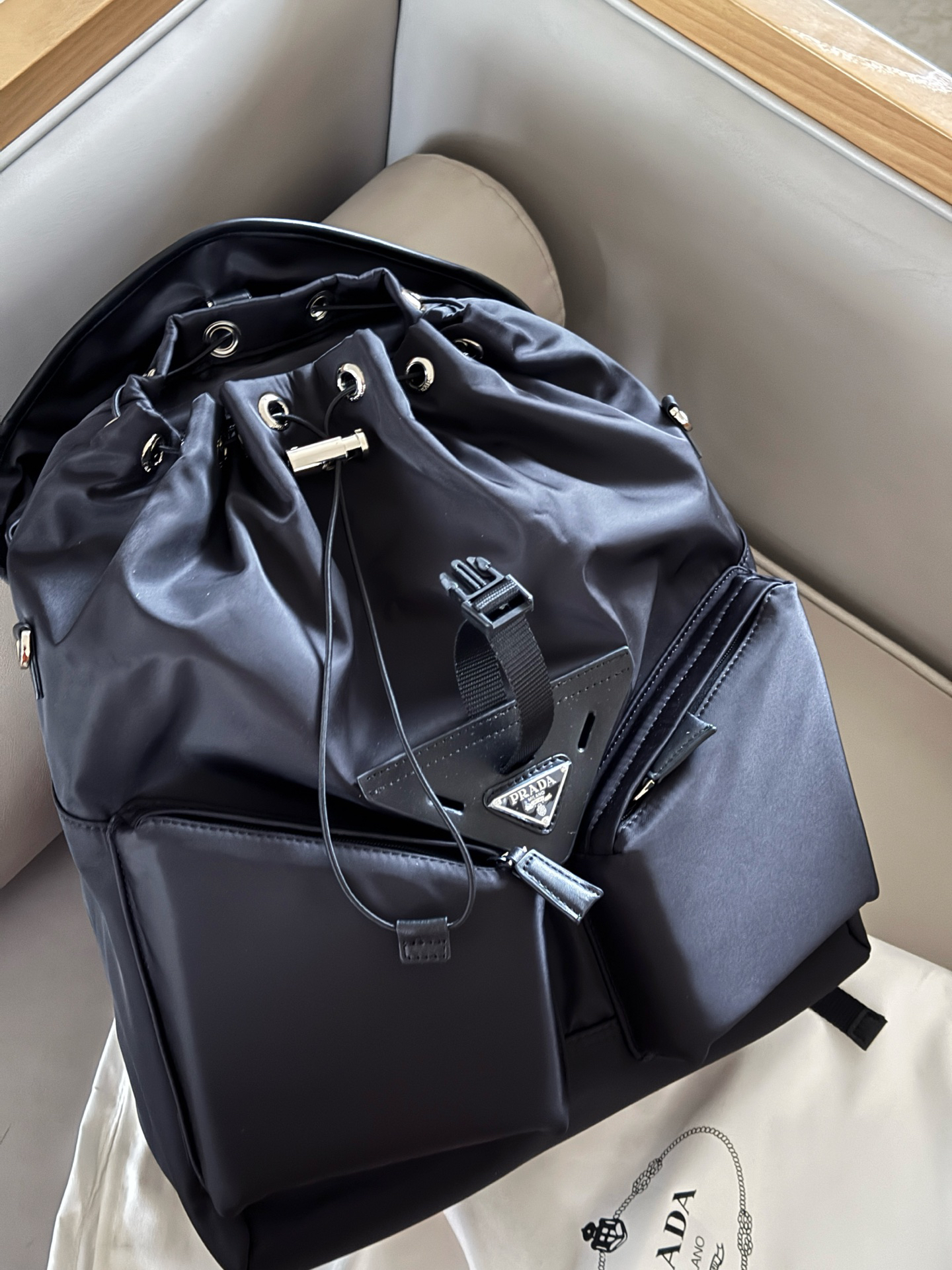 プラダ「Prada」2024ショー ナイロンバックパック マルチキャリーバッグ