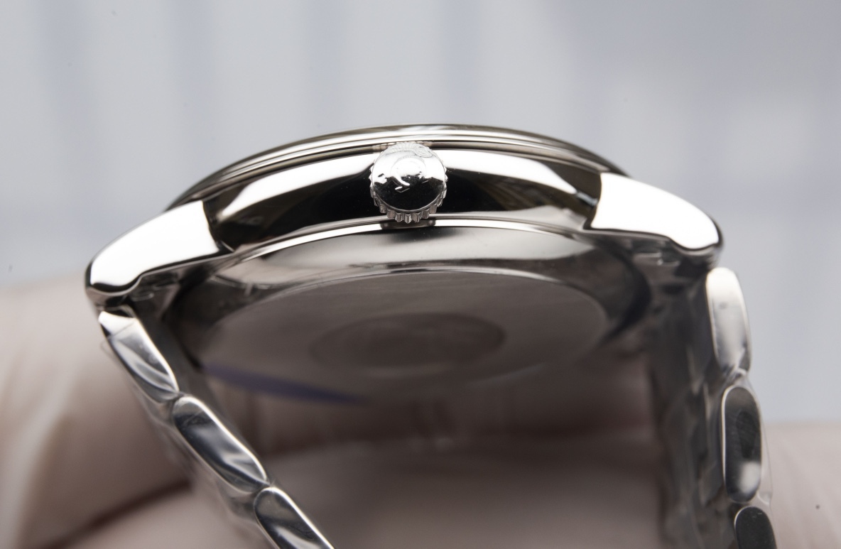 オメガ「Omega」デビル プレステージ カップルウォッチ メンズ39.5MM＆レディース32.7MM スチール＆レザーストラップ