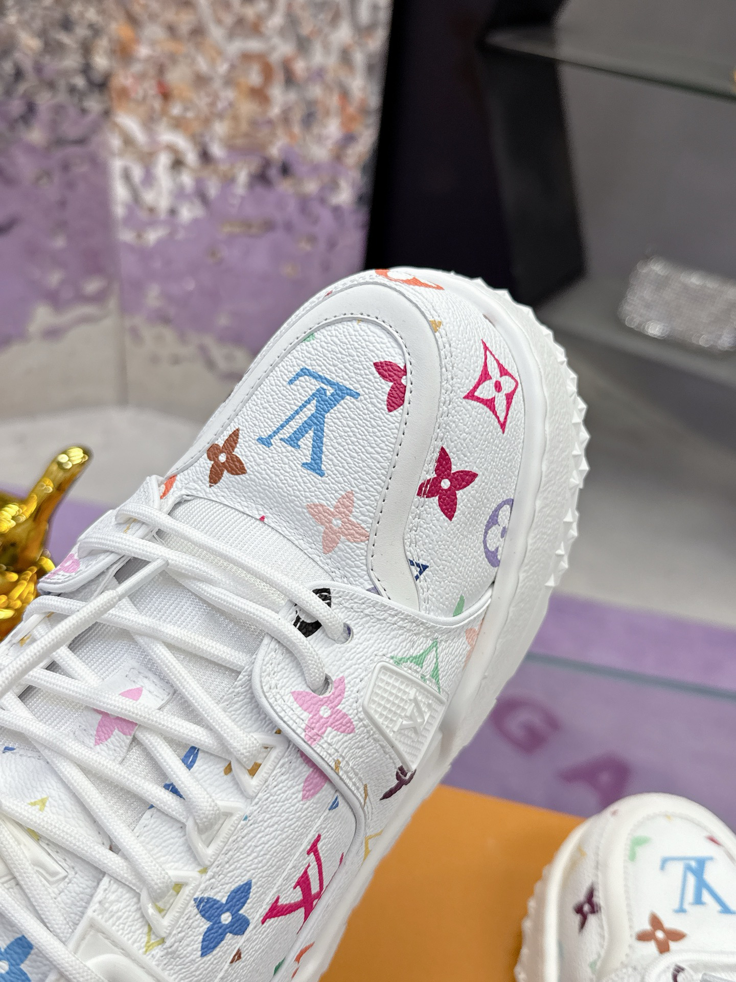 ルイ・ヴィトン「Louis Vuitton」LV × TM LV トレイナー マキシ スニーカー【男女兼用】