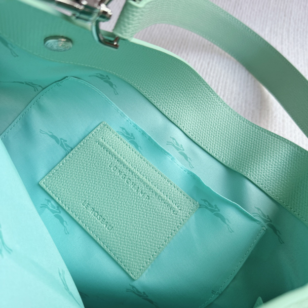 ロンシャン「Longchamp」ロンシャン ル ロゾー 竹節ショルダーバッグ レザートート