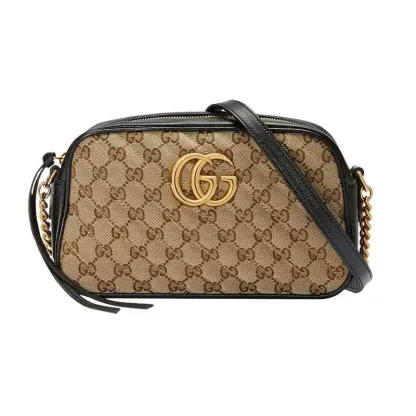 グッチ「Gucci」 〔GGマーモント〕キルティング スモール ショルダーバッグ