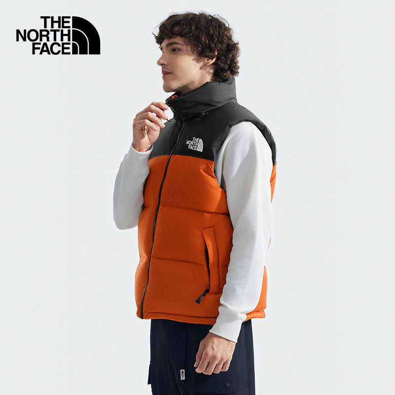 The North Face 96Nuptse ダウンベスト・マーカーのクラシックなアイコン、人気ブランドのガチェウの羽毛で作られたもの