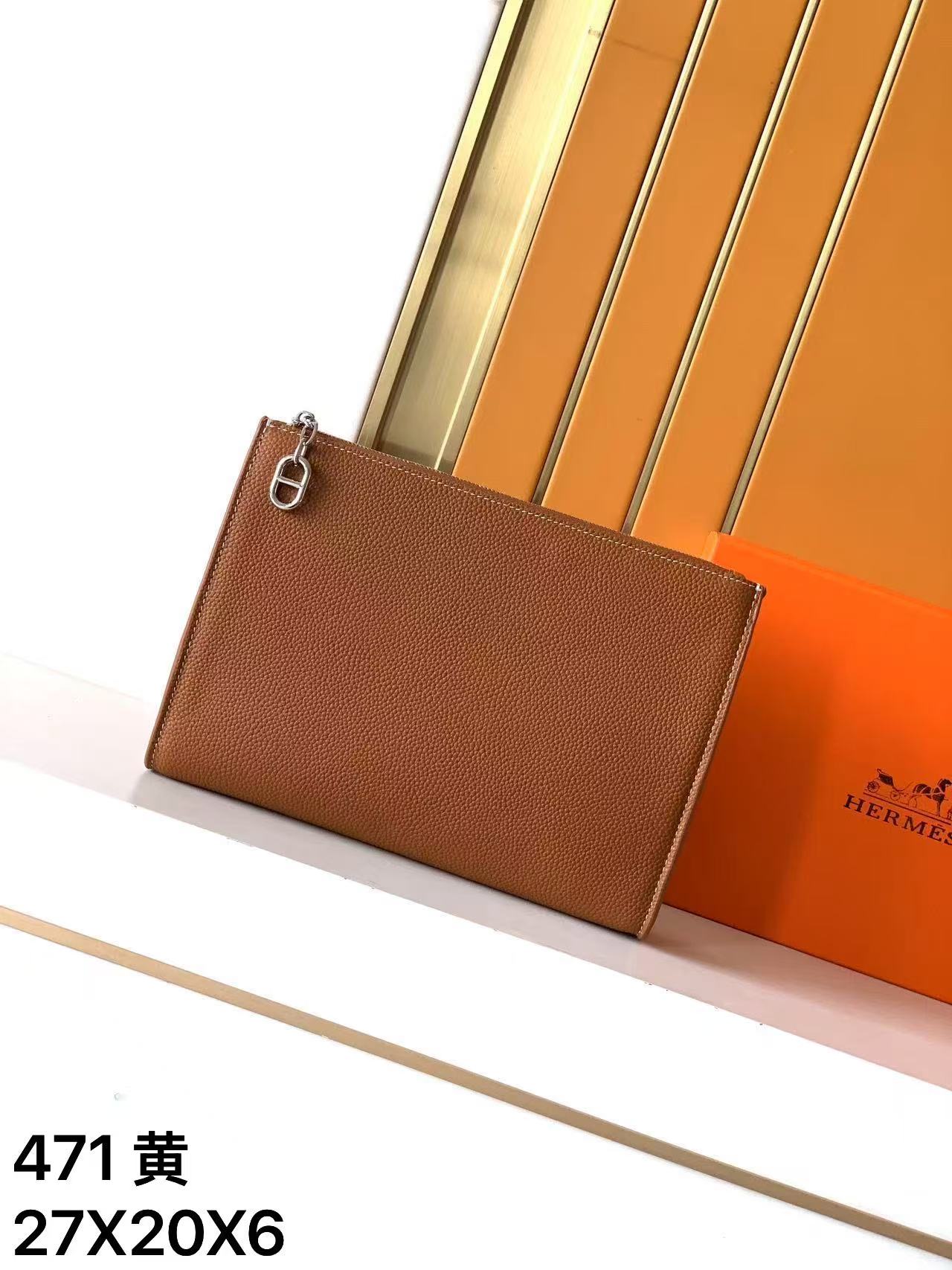 エルメス「Hermès」エルメス レザーハンドバッグ / クラッチバッグ
