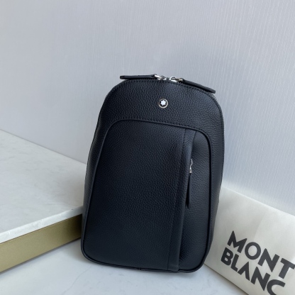 モンブラン 「Montblanc」モンブラン レザーメッセンジャーバッグ / ショルダーバッグ 