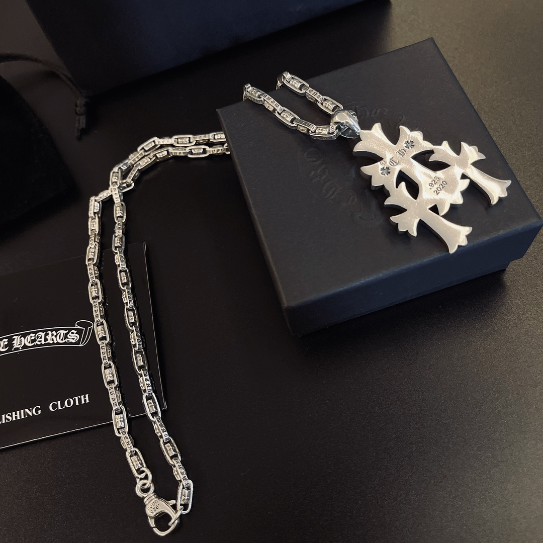 クロムハーツ「Chrome Hearts」シンプルペンダントネックレス - ユニセックス