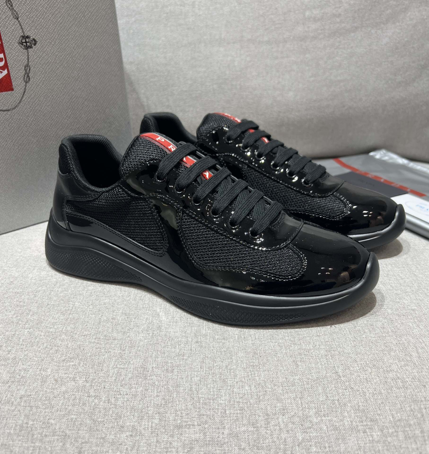 プラダ「Prada」プラダ アメリカスカップ スニーカー / ユニセックスレザースニーカー