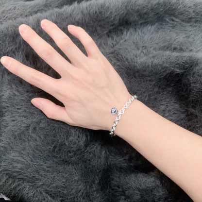 ティファニー「Tiffany & Co.」ポリッシュドシルバーリンク ブレスレット