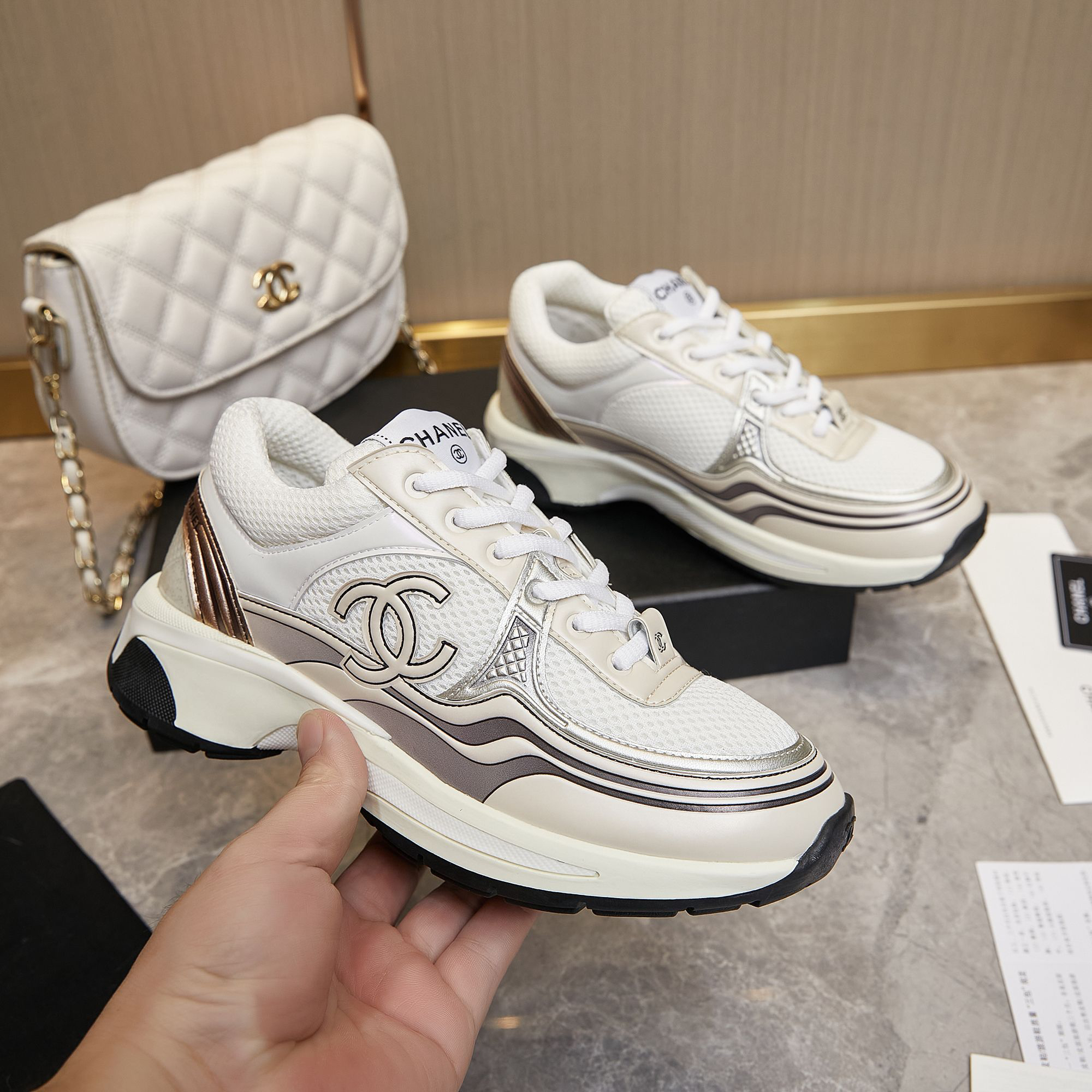 シャネル「Chanel」シャネル プレミアムカジュアルスニーカー/ レジャースニーカー