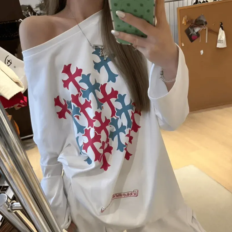 クロムハーツ「Chrome Hearts」ラウンドネックスウェットシャツ