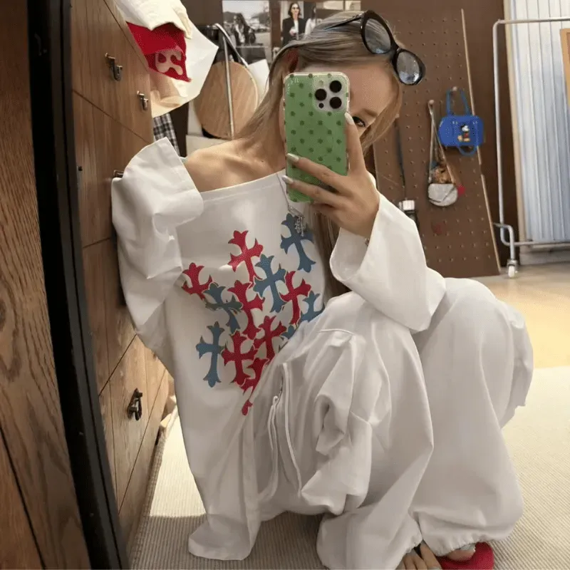 クロムハーツ「Chrome Hearts」ラウンドネックスウェットシャツ