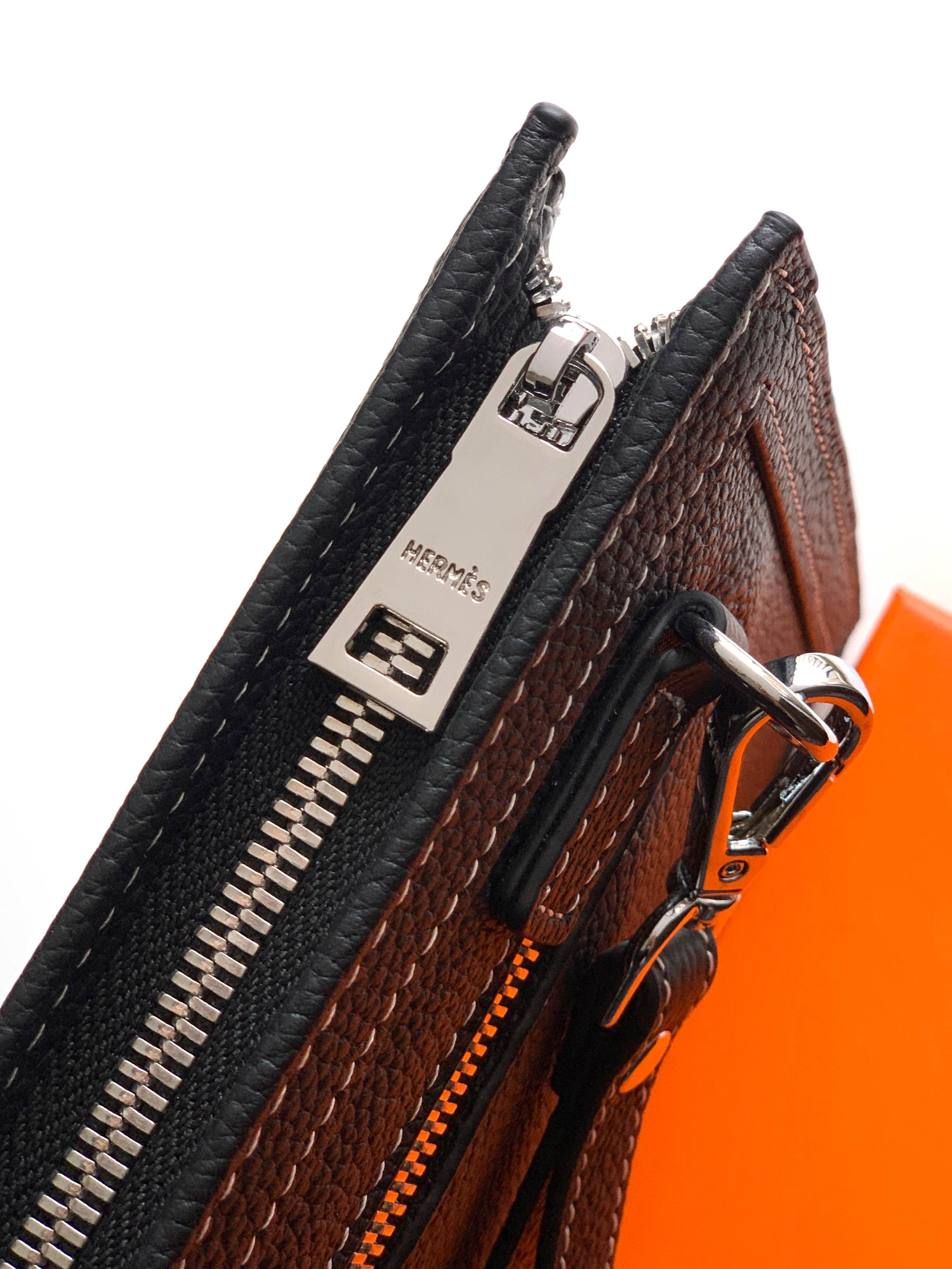 エルメス「Hermès」エルメス レザーハンドバッグ / クラッチバッグ 