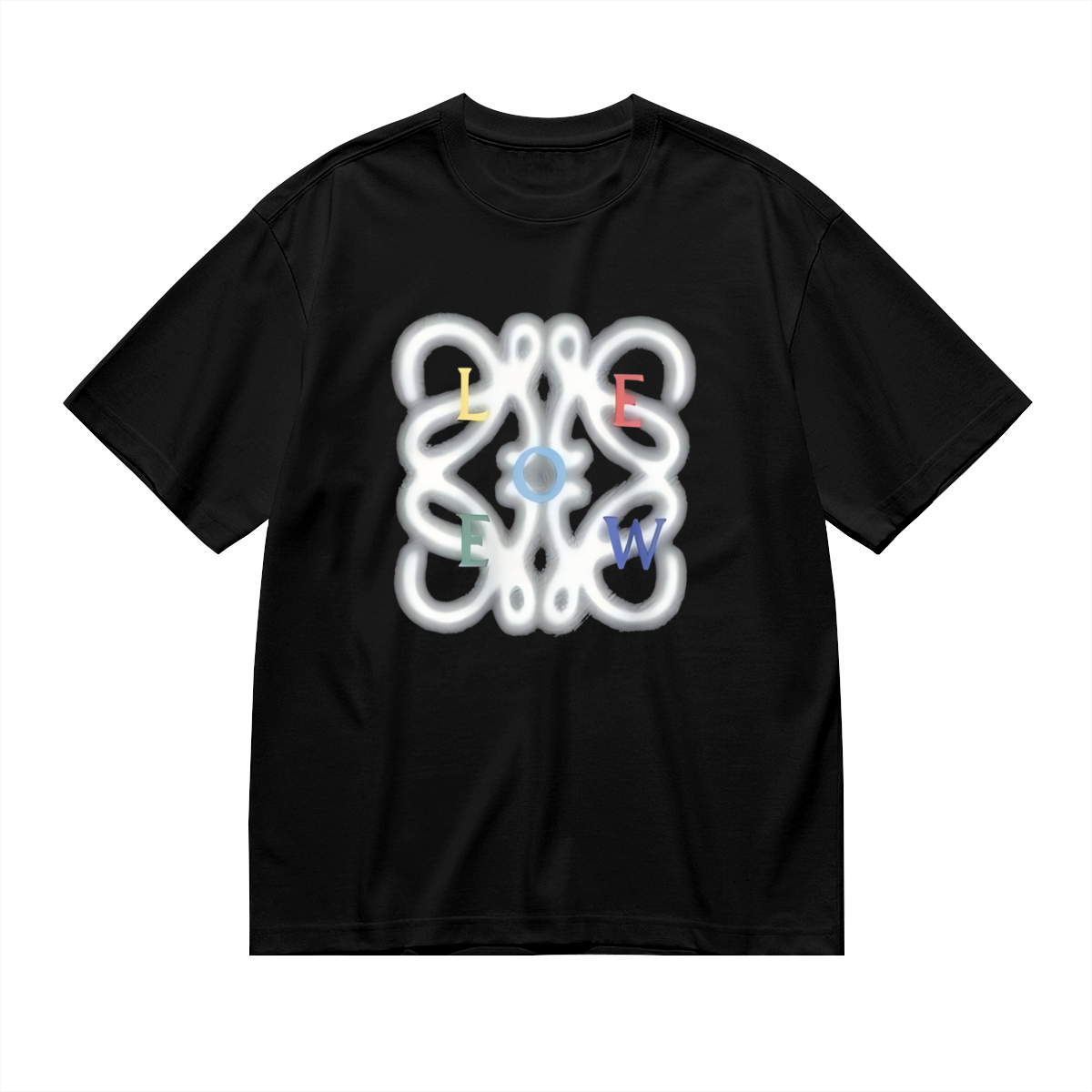 ロエベ「Loewe」フローラル プリント クルーネックTシャツ