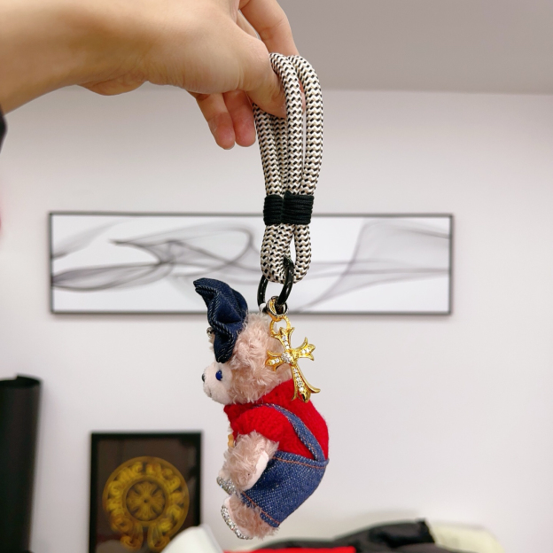 クロムハーツ「Chrome Hearts」バッグチャーム - すべてのトレンドバッグに合わせて、クールでキュートなスタイルを