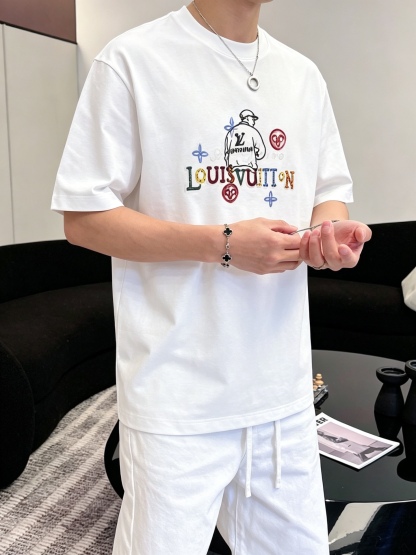 ルイ・ヴィトン「Louis Vuitton」ロゴプリントTシャツ / ショートスリーブ クルーネック