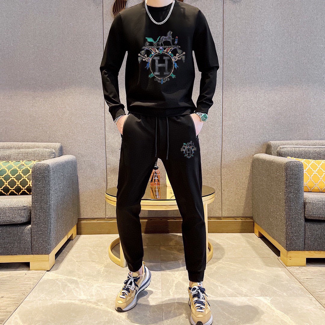 エルメス「Hermès」2025年新作 極上ローマコットン こだわり仕様スウェットスーツ