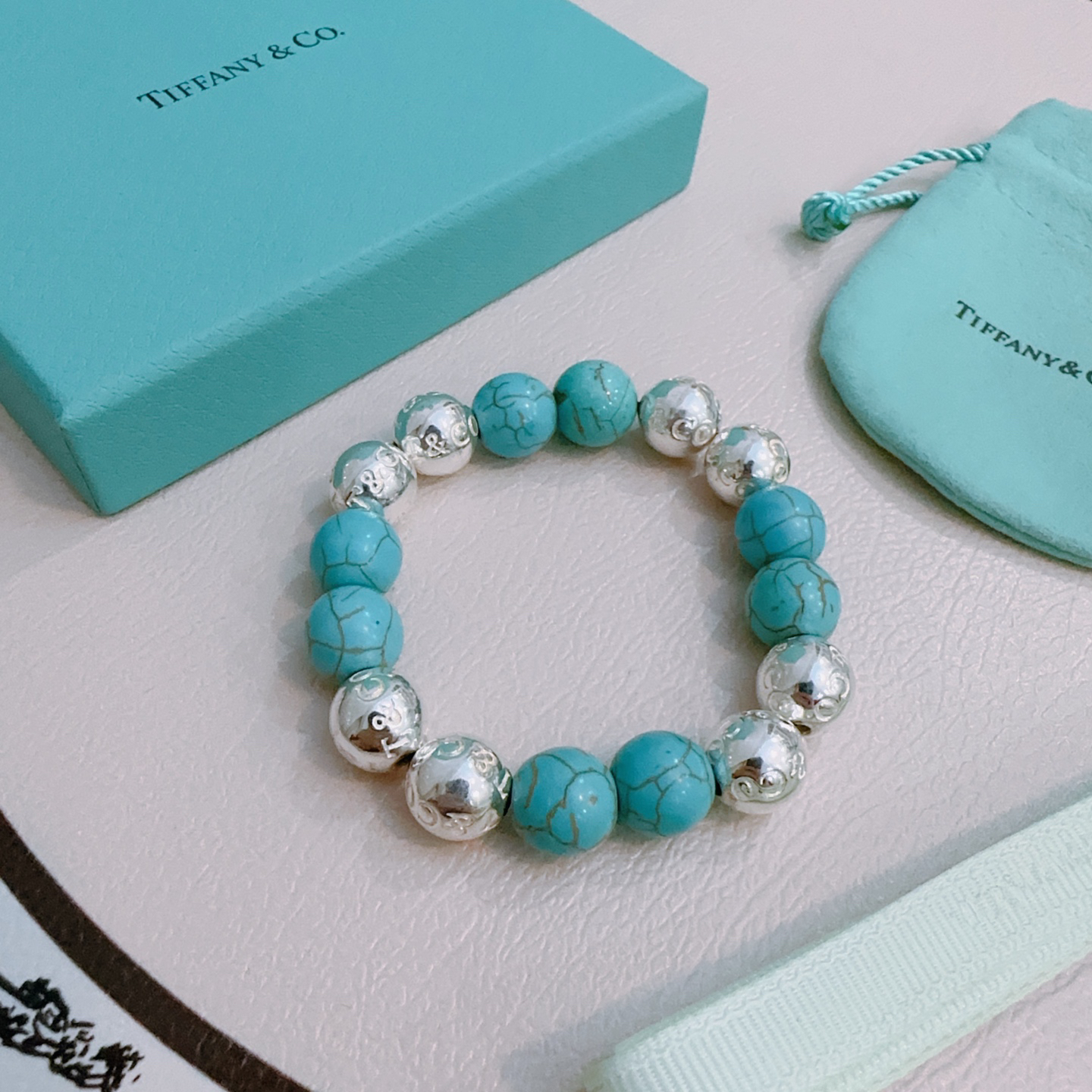ティファニー「Tiffany & Co.」ポリッシュドシルバーリンク ブレスレット