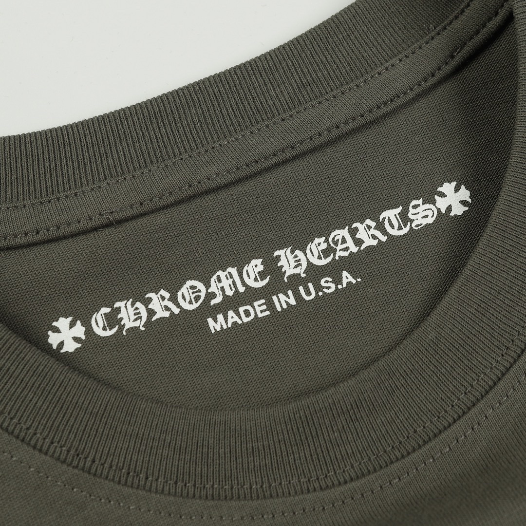 クロムハーツ「Chrome Hearts」サンスクリットプリント オーバーサイズTシャツ + 半袖カットソー