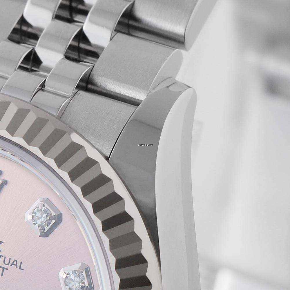ロレックス「Rolex」レディ デイトジャスト 28 mm ピンクダイアル