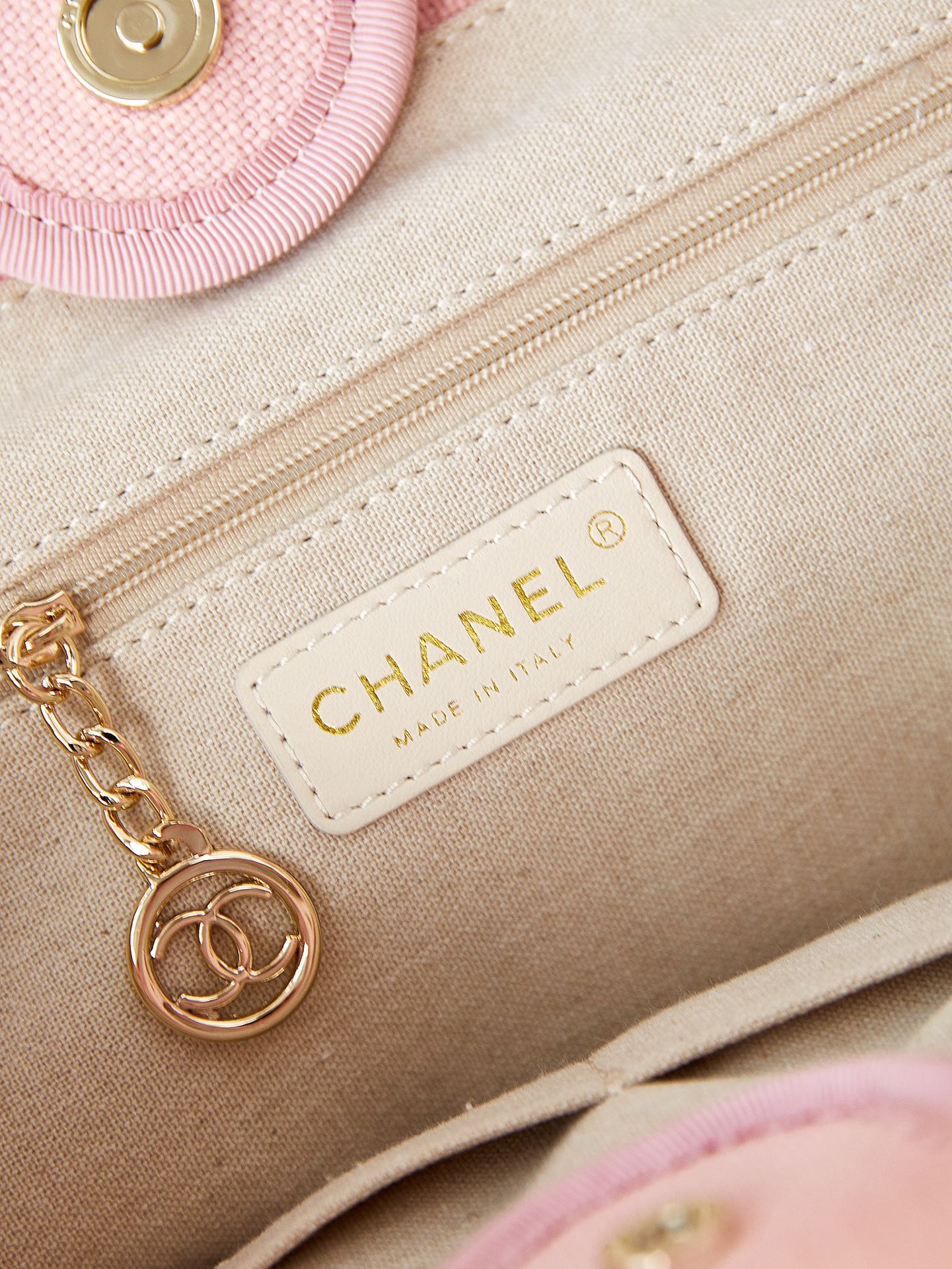シャネル「Chanel」22SS シーズン ピンク ビーチトートバッグ