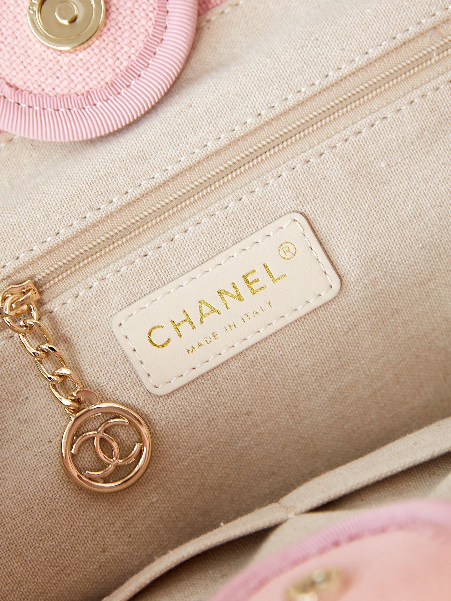 シャネル「Chanel」22SS シーズン ピンク ビーチトートバッグ