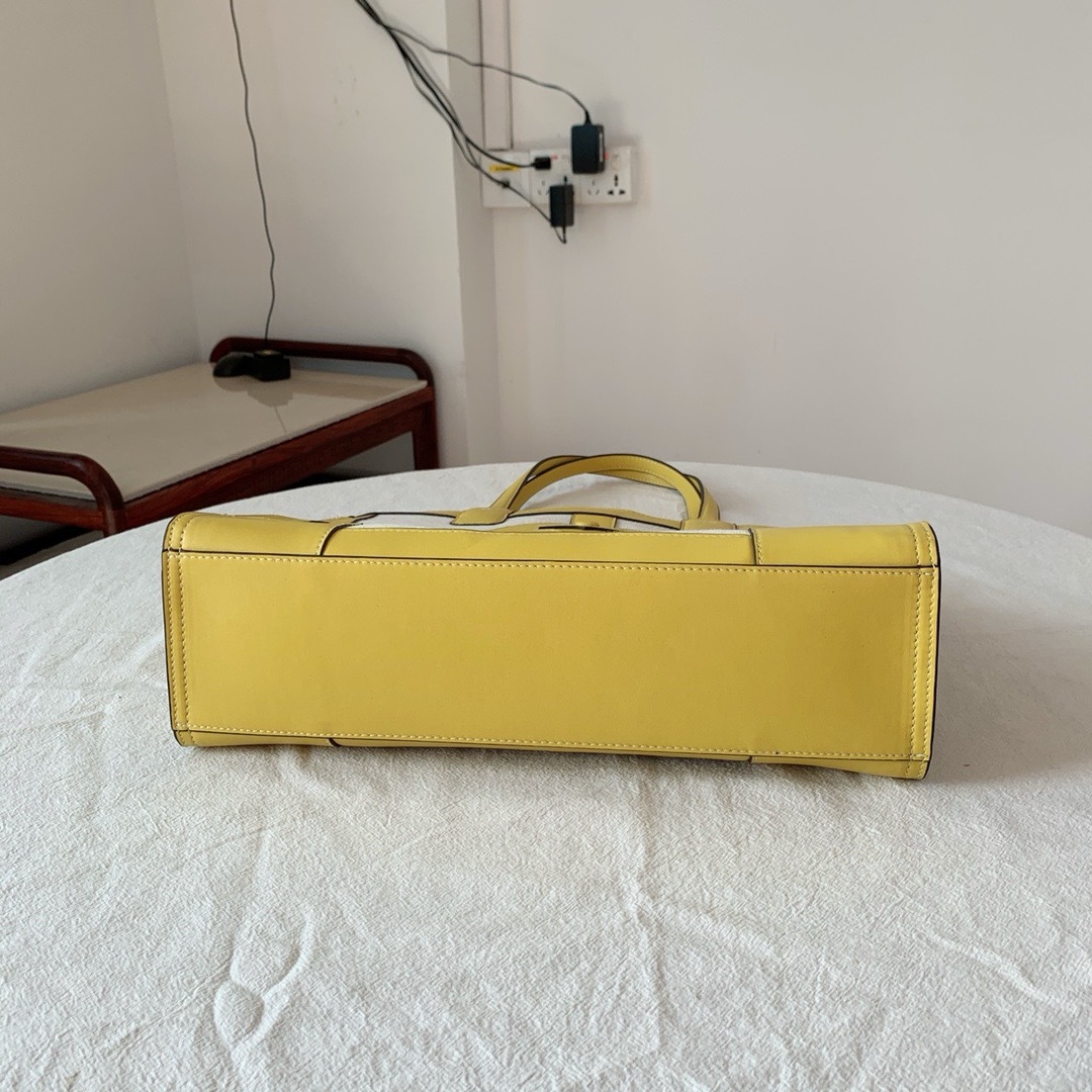 トリー バーチ「Tory Burch」ビッグロゴ カラーブロック トート/ハンドバッグ