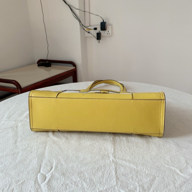 トリー バーチ「Tory Burch」ビッグロゴ カラーブロック トート/ハンドバッグ