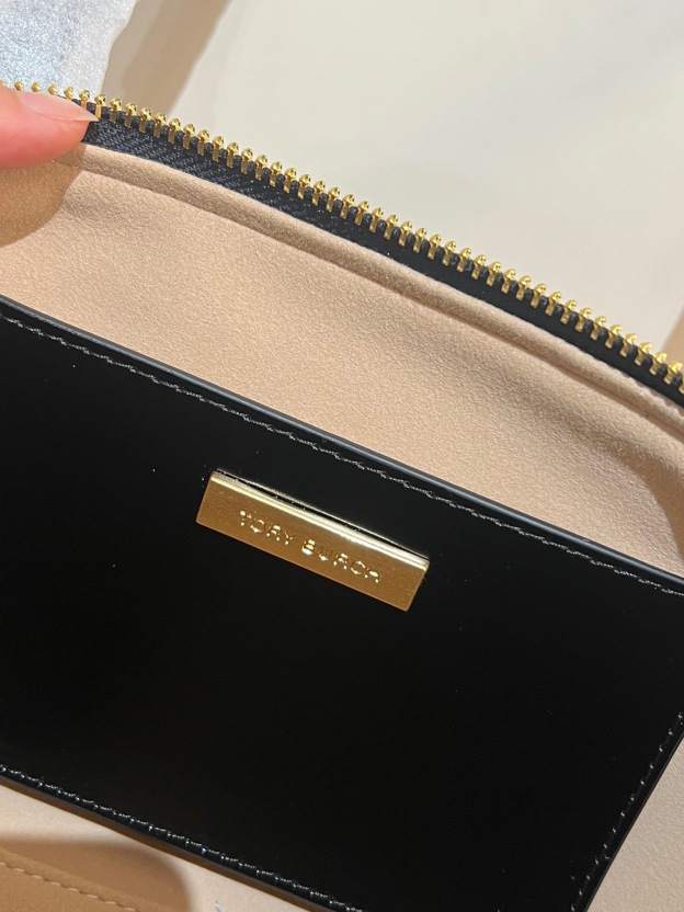 トリー バーチ「Tory Burch」ロビンソン スパッツォラート ウェッジ ラッカーレザー ロングハンドバッグ